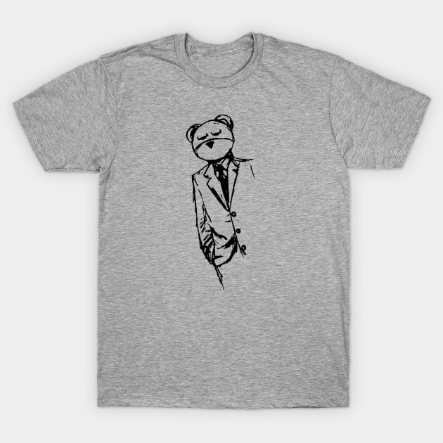 Suit Bear T-Shirt by bobbuel